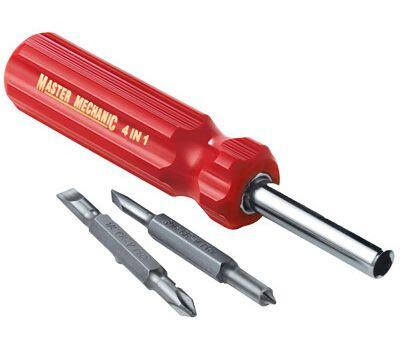  Master Mechanic Quick Change Screwdriver 4 In 1 1 Each 578037