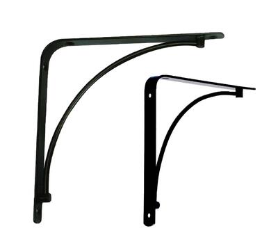  Knape & Vogt  Manchester Style Bracket 6 Inch  Black 1 Each 200M BLK 6