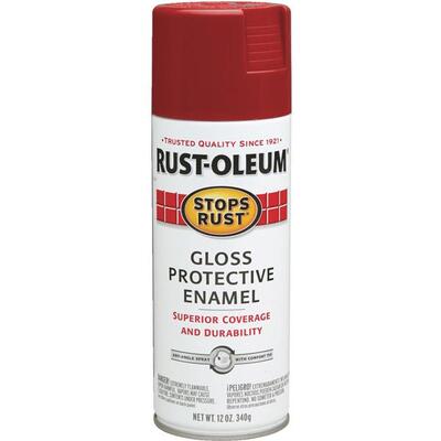 Stops Rust Gloss Enamel Anti-Rust Spray Paint 12oz Regal Red 1 Each 7765-830