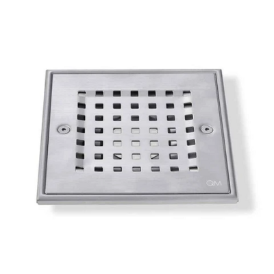 QM Bay Series  Center Drain 4x4 Inch  Satin 1 Each 38.100.01