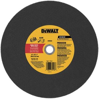  DeWalt Cutting Blade 14x1/8x 1 Inch  1 Each DW8020