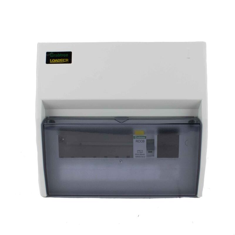 Crabtree Consumer Unit 80a 30ma 8w Rcd 1 Each 18LC8/80/30