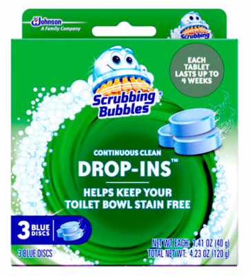 Drop In Automatic Toilet Bowl Cleaner, Blue, 3-Pk.