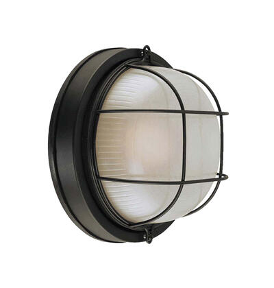 Westinghouse Wall Lantern Round Marine 1 Light Black 1 Each 64152