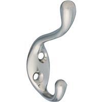  National  Coat And Hat Wardrobe Hook Satin Nickel  1 Each N331-009