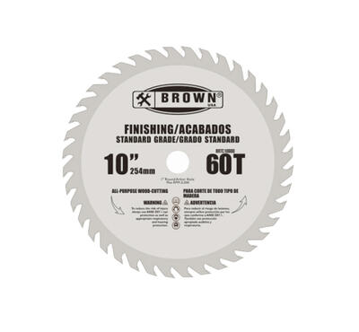  Brown USA Carbide Tip 60 Teeth 10 Inch  1 Each BRTC10600