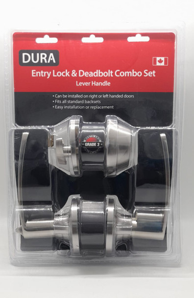 COMBO SET LEVER W/DEADBOLT SN