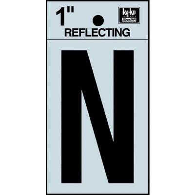  Hy-Ko Reflective Adhesive Letter N 1 Inch  1 Each RV15-N