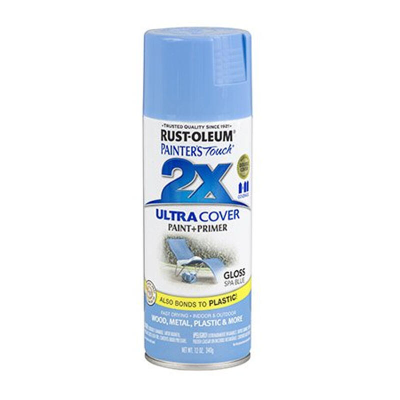 Rust-Oleum Painter's Touch Gloss Spray Paint 12oz Spa Blue 1 Each 249093