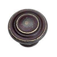 Laurey Windsor Cabinet Knob 1-3/8 Inch  Antique Brass 1 Each 51878