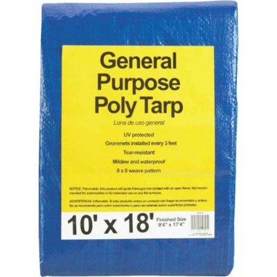TARPAULIN 10'x18' AP BLUE DIBM