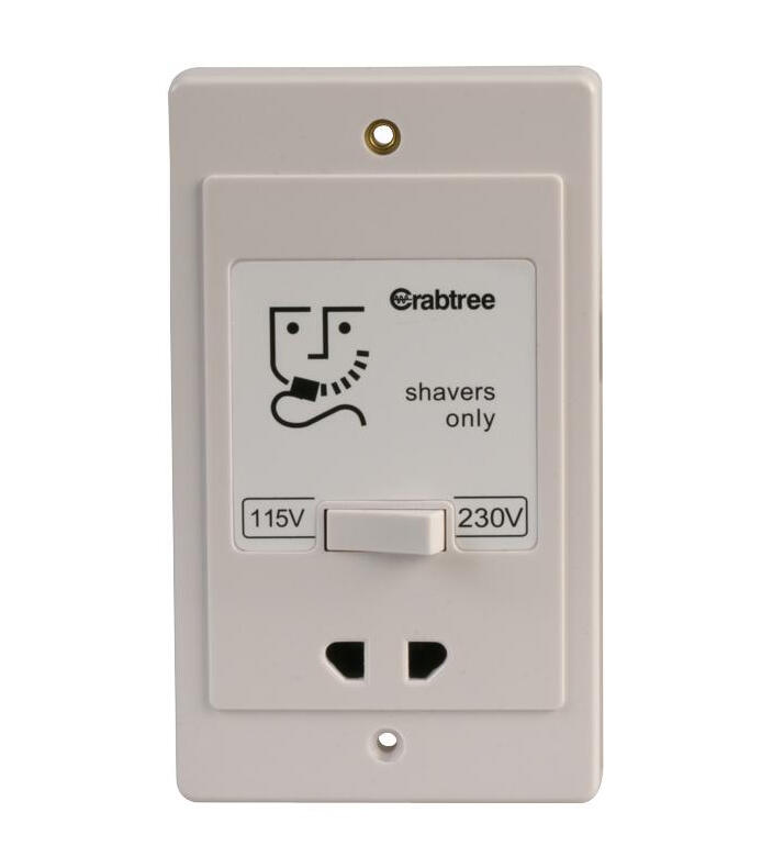 Crabtree Shaver Supply Unit 1 Each 2400