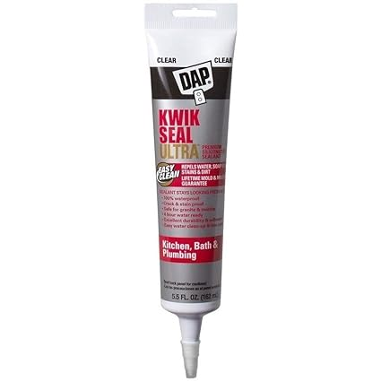  Dap  Siliconized Kitchen And Bath Sealant 5.5 Ounce Clear 1 Each 18915