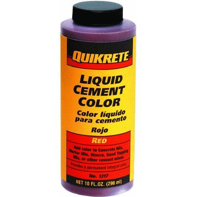  Quikrete Liquid Cement Color 10 Ounce Red 1 Each 1317-03
