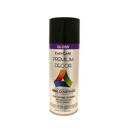 Easy Care Premium Decor Gloss Enamel Spray Paint 12oz Black 1 Each PDS2-AER
