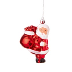 SANTA W/SACK HANG DECO 65PC