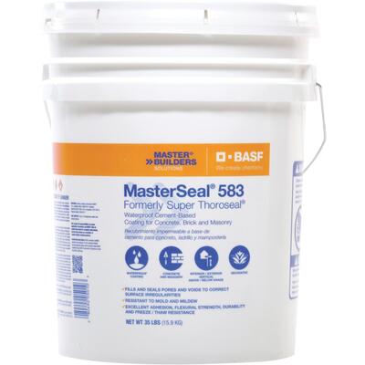 Thoroseal Weatherproof Sealer 35lb 1 Each RSTHORO5G T5010: $258.50