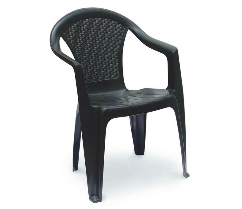 Black Kora Plastic Chair 1 Each MP688502