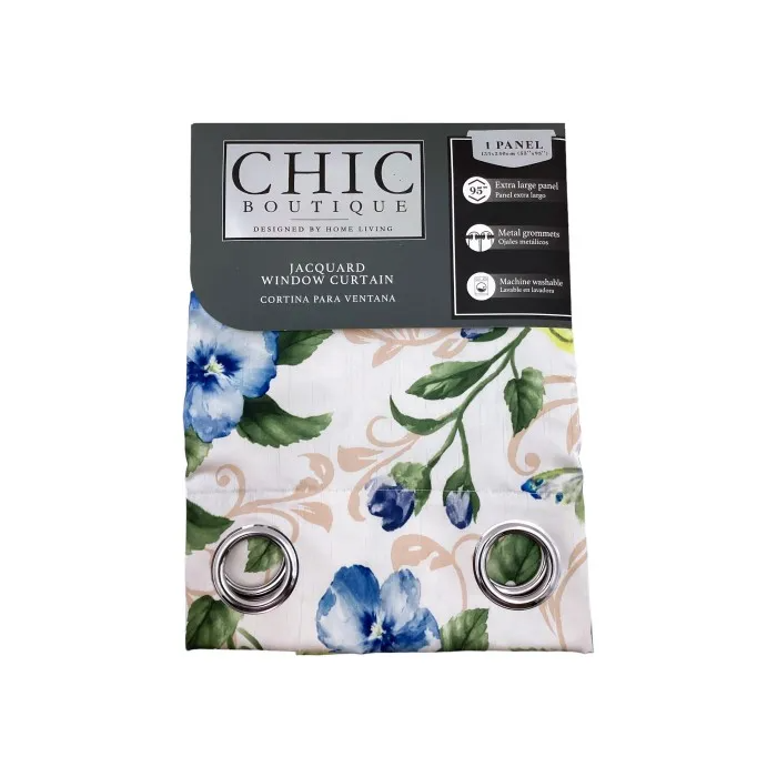 JACQUARD W/ PRINT CURTAIN