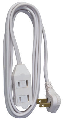Ho Wah Genting Extension Cord 16/2 7 Foot White 1 Each 09417ME