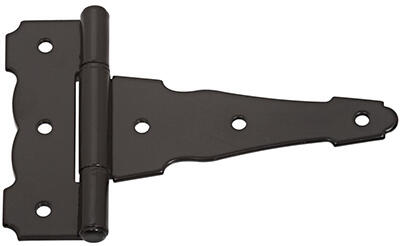 National Reversible T Hinge 4 Inch  Black 1 Each N881-904