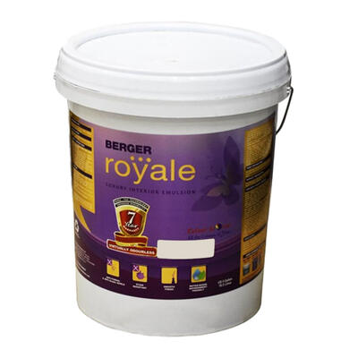Berger Royale Satin White 5 Gallon P114848