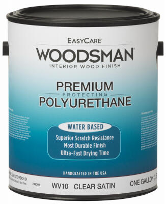 Easycare Woodsman Satin Polyurethane Wood Finish Clear 1 Gallon WV10-GL
