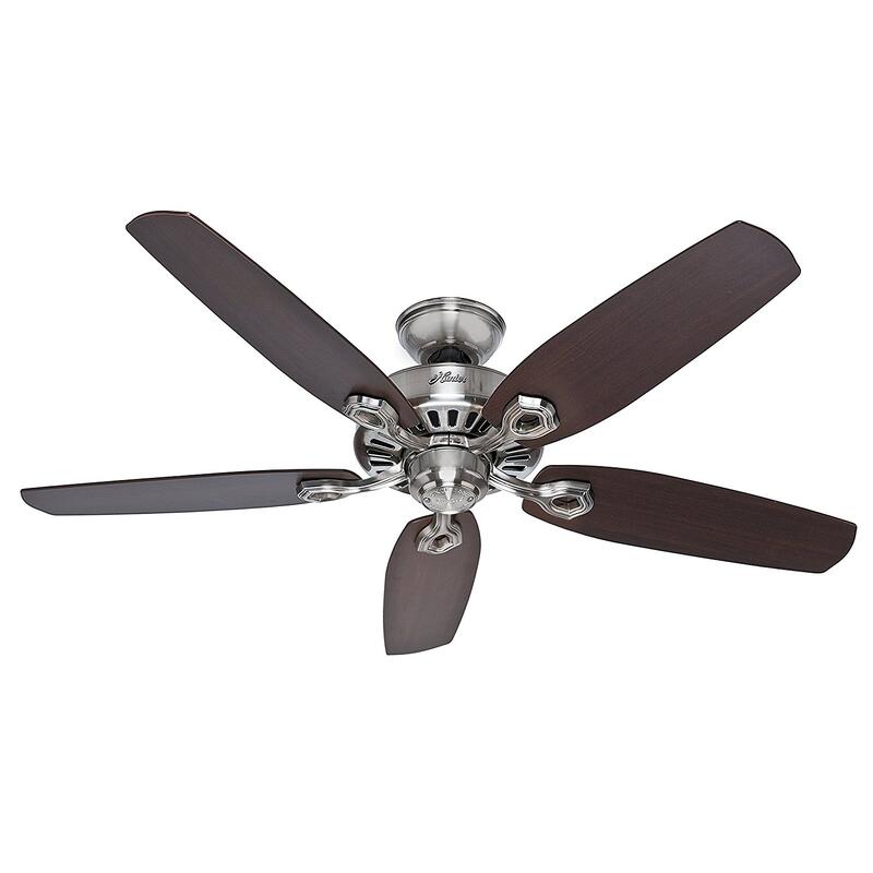 Hunter Fan Ceiling Builders Elite 52 Inch Brushed Nickel 1 Each 50566