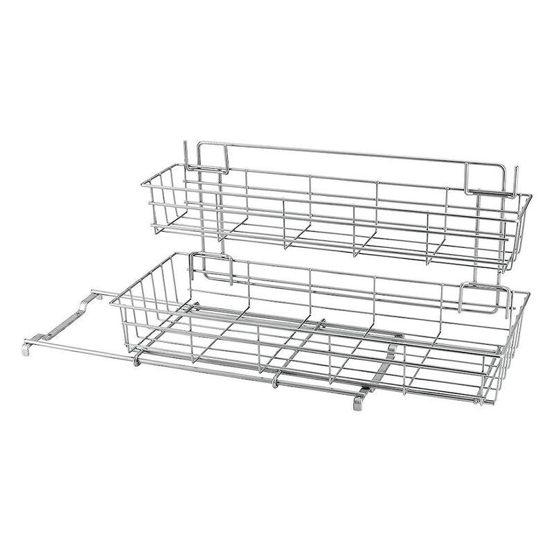 Metaltex Sliding Basket 2 Tier 1 Each 365012 000