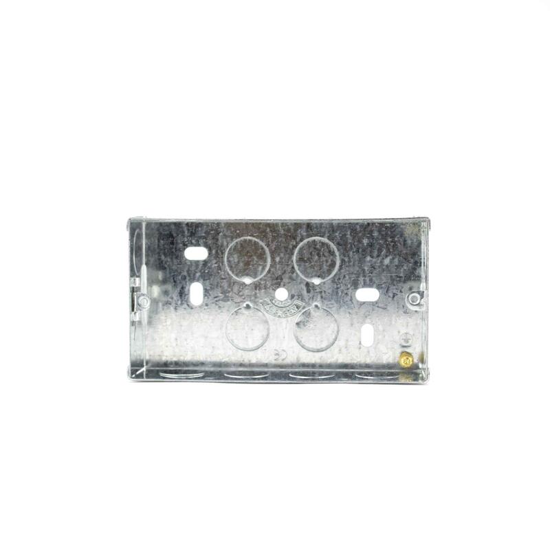 Crabtree Switch Socket Box 2 Gang Metal Lug 35mm 1 Each SB625