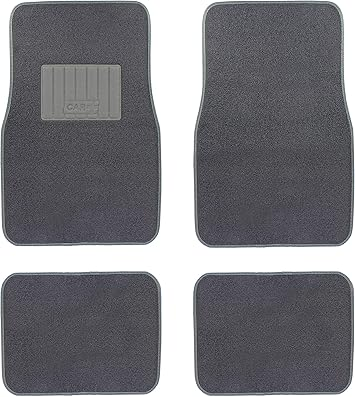 PLUSH CAR MATS DARK GREY 4PCS