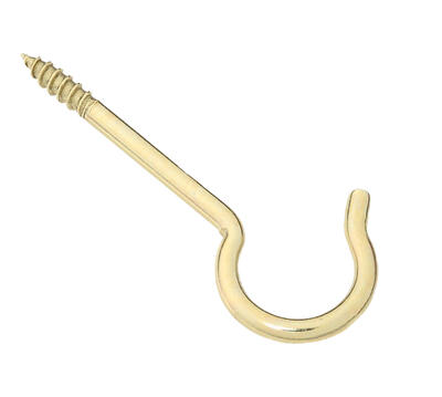  National  Ceiling Hook 6 Inch  Satin Brass 1 Each N192-278