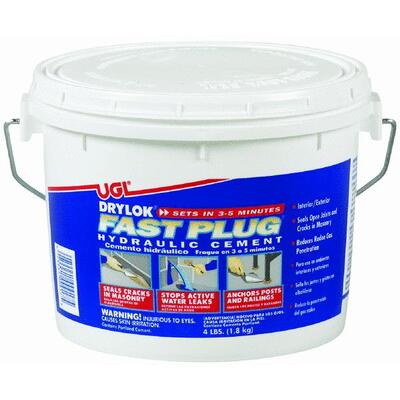 Drylok Fast Plug  Hydraulic Cement 4 Lb  1 Each 00917 761-835 4PC/BO