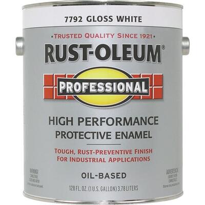 Rust-Oleum Professional Protective Enamel Paint Gloss White 1 Gallon K7792