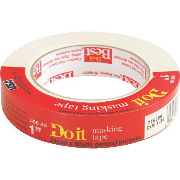  Do It Best General Purpose Masking Tape 0.94 Inchx60 Yard 1 Roll 77657