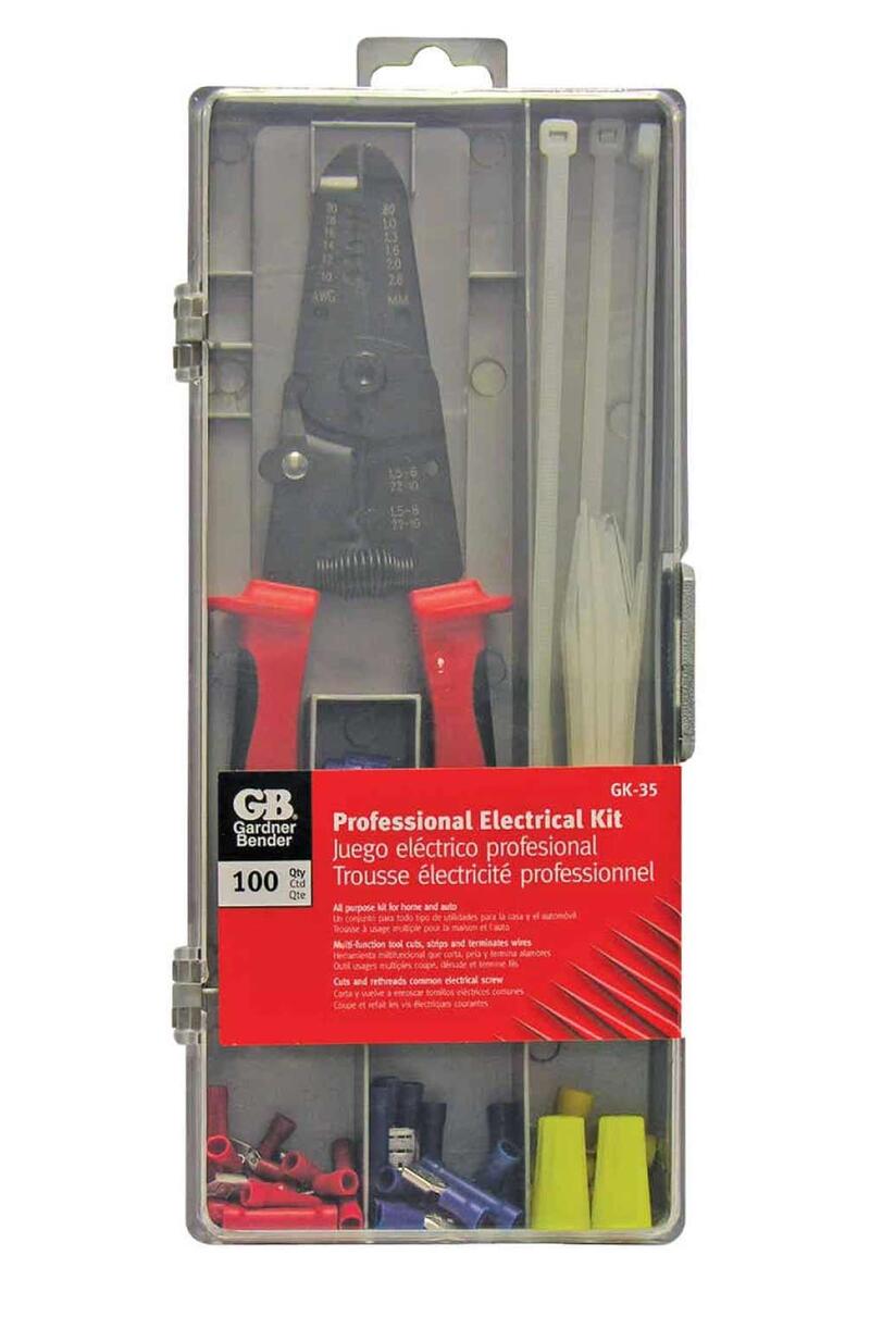 Gb Electrical Wire Terminal Kit W/Tool 10-20Awg 1 Each GK-35