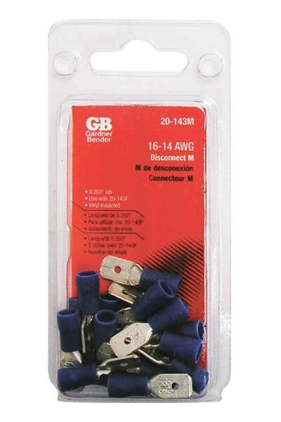 Gb Electrical Disconnect Male 16-14 Awg 15A 1 Each 20-143M