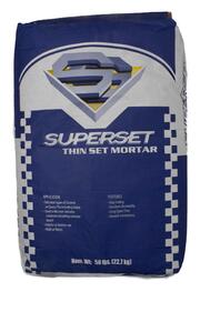 Superset Thinset 50lb 1 Bag: $30.84