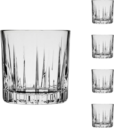 ROCKS GLASS SET 4PC 12OZ TRAZE