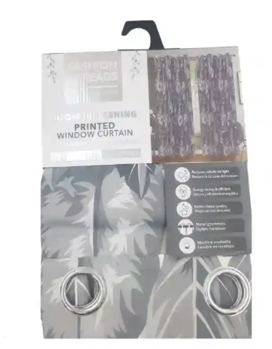 PRINTED BLACKOUT CURTAIN RING