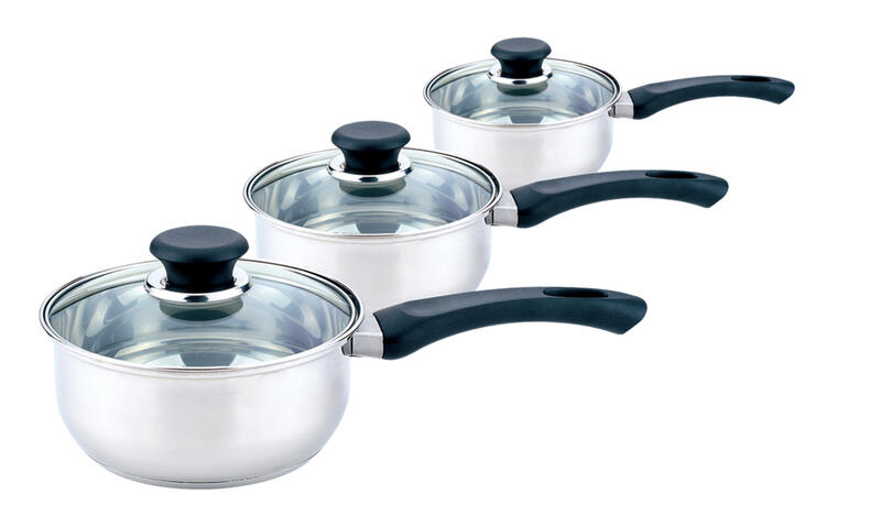 Sabichi Saucepan 3 Piece Stainless Steel 1 Set 95541