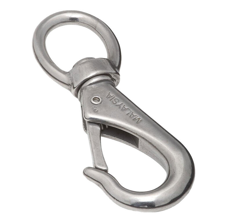 National Boat Snap Hook with Swivel Eye 3/4 Inx4-3/8 1 Each N262-469