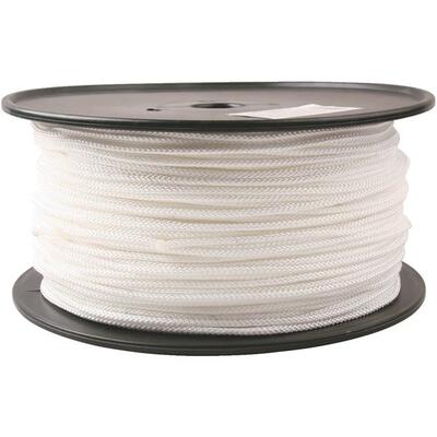  Do It Best  Braided Nylon Rope 9/64 Inchx1000 Foot White 1 Foot 739073