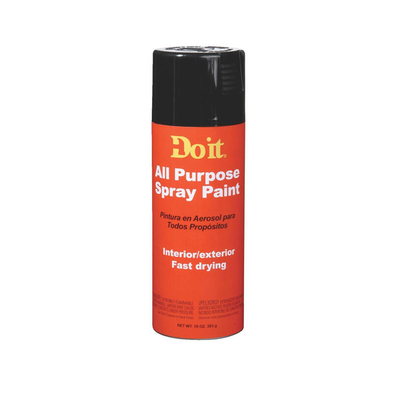 Do It Best All Purpose Flat Spray Paint 10oz Black 1 Each 9002 203303