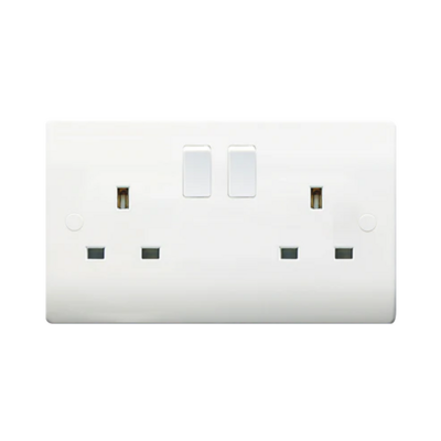 SWITCH SOCKET 13A 2G DP  VN036