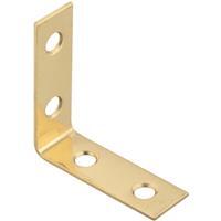  National  Corner Brace 1-1/2x5/8 Inch  Solid Brass 1 Each N213-397