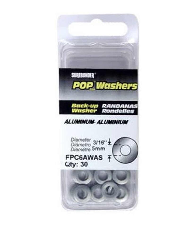  Sure Bonder  Back Up Plate  3/16 Inch  Aluminum  1 Each FPC6AWAS