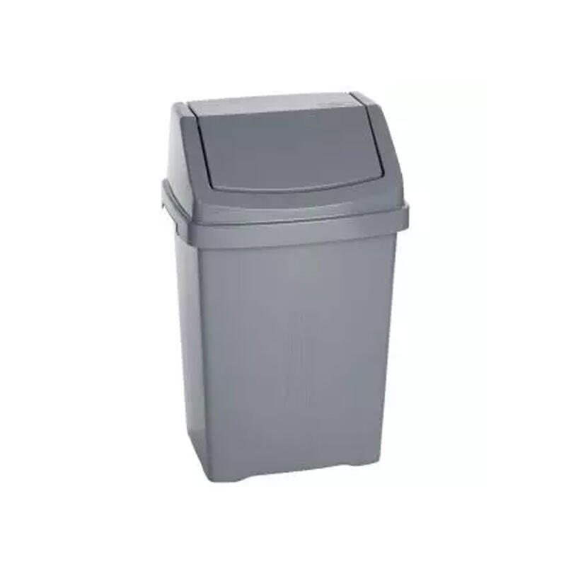 Wham Swing Bin 8 Liter Silver 1 Each 12080