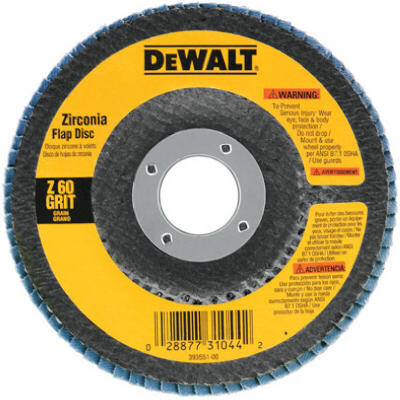  DeWalt Angle Grinder Flap Disc 80 Grit 4-1/2x7/8 Inch 1 Each DW8309