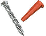  Knape and Vogt Zinc Screws #6 Phillips Head 1 Each 80-88DP ANO